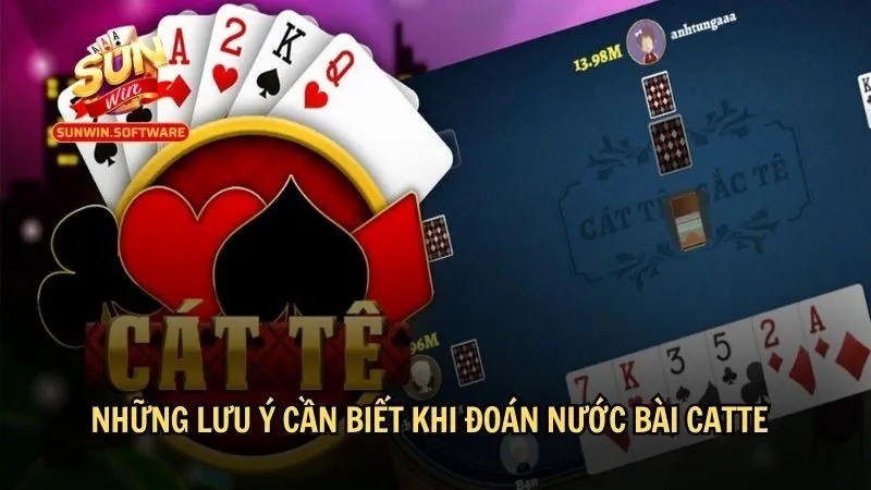 Những lưu ý cần biết khi có cách đoán nước bài Catte