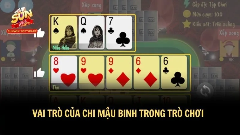 Chi mậu binh rất quan trọng trong trò chơi