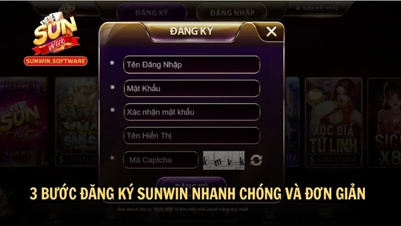 3 bước đăng ký Sunwin nhanh chóng và đơn giản