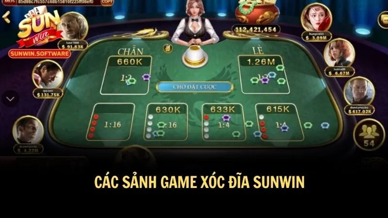 Vô vàn sảnh xóc đĩa lớn nhỏ ở Sunwin